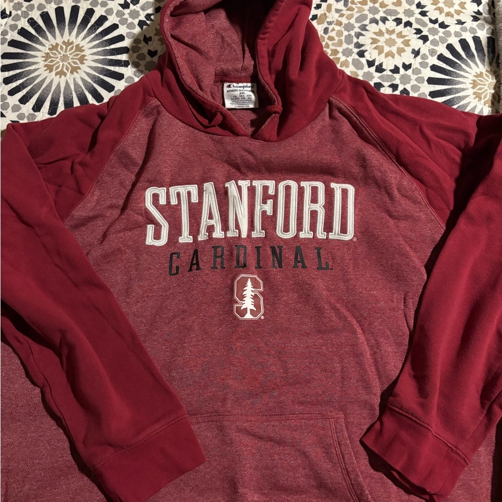Champion Red Stanford Hoodie